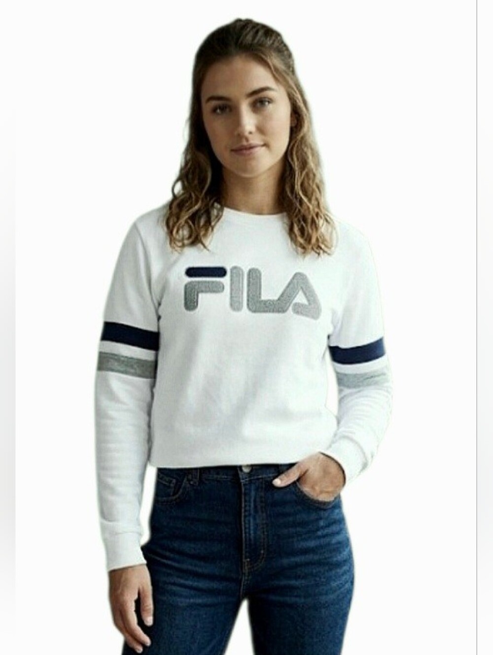 Boys Fila Crew Neck Sweater Size Medium